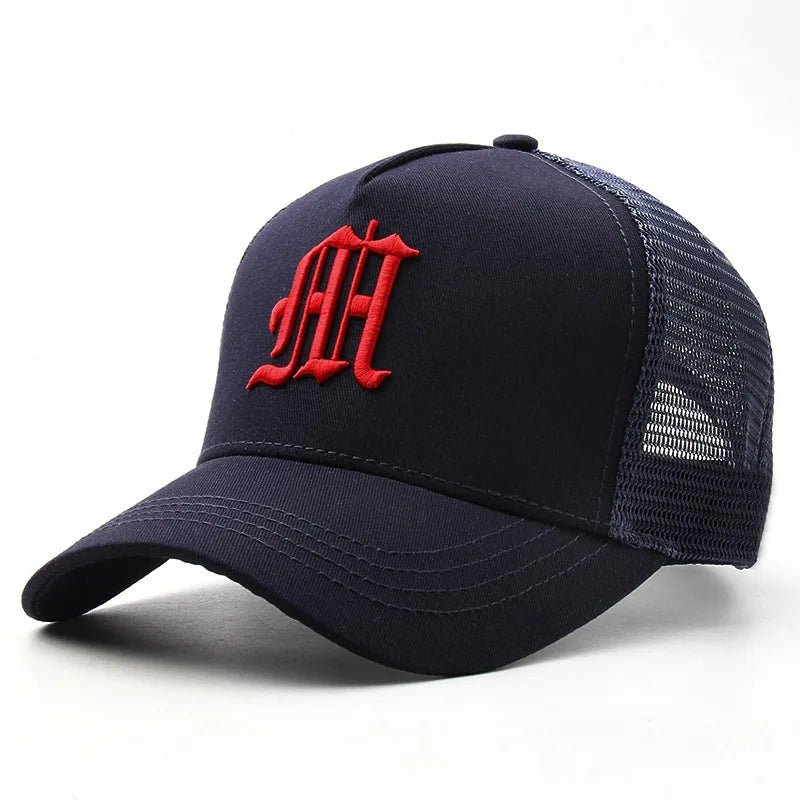 Men's Cotton Adjustable Strap Embroidery Pattern Baseball Caps