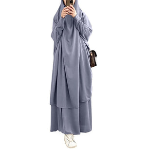 Women's Arabian Polyester Full Sleeve Solid Pattern Casual Abaya