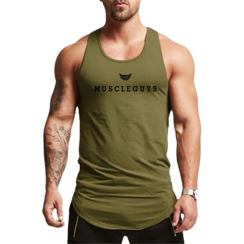 Men's O-Neck Sleeveless Quick Dry Compression Gym Wear Shirt