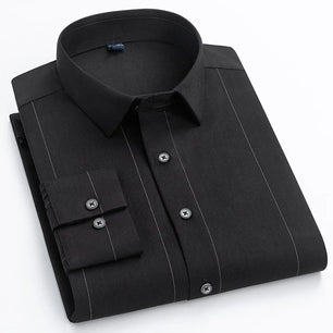 Men's Polyester Turn-Down Collar Full Sleeve Single Breasted Shirt