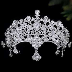 Women's Zinc Alloy Flower Pattern Tiaras Bridal Wedding Crown