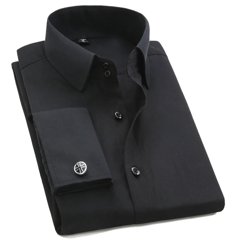 Men's Cotton Turn-Down Collar Full Sleeve Single Breasted Shirt