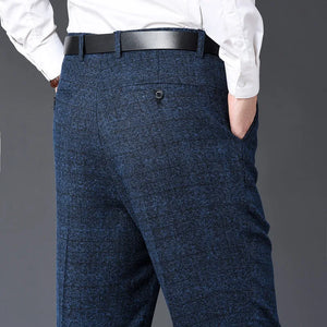 Men's Rayon Zipper Fly Closure Full Length Formal Wear Pants