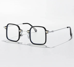 Men's Titanium Frame Full-Rim Square Shaped Luxury Trendy Glasses