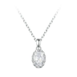 Women's 100% 925 Sterling Silver Moissanite Link Chain Necklace