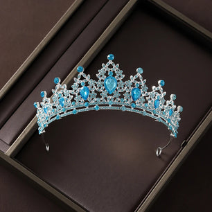 Women's Zinc Alloy Water Drop Pattern Tiaras Bridal Wedding Crown