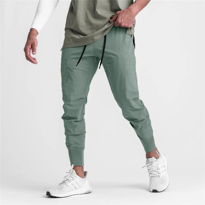 Men's Polyester Drawstring Closure Sweatpants Gymwear Trousers