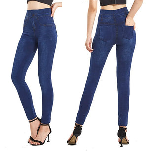 Women's Cotton High Waist Plain Pattern Casual Breathable Pants