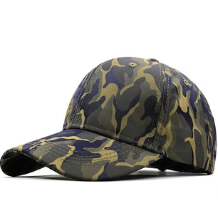 Men's Cotton Adjustable Strap Camouflage Baseball Casual Cap