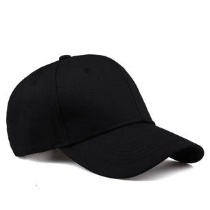 Men's Cotton Adjustable Strap Solid Pattern Casual Baseball Caps