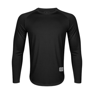 Men's Polyester Long Sleeve Pullover Closure Sportswear T-Shirt