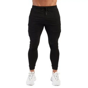 Men's Polyester Drawstring Closure Quick-Drying Gymwear Trousers