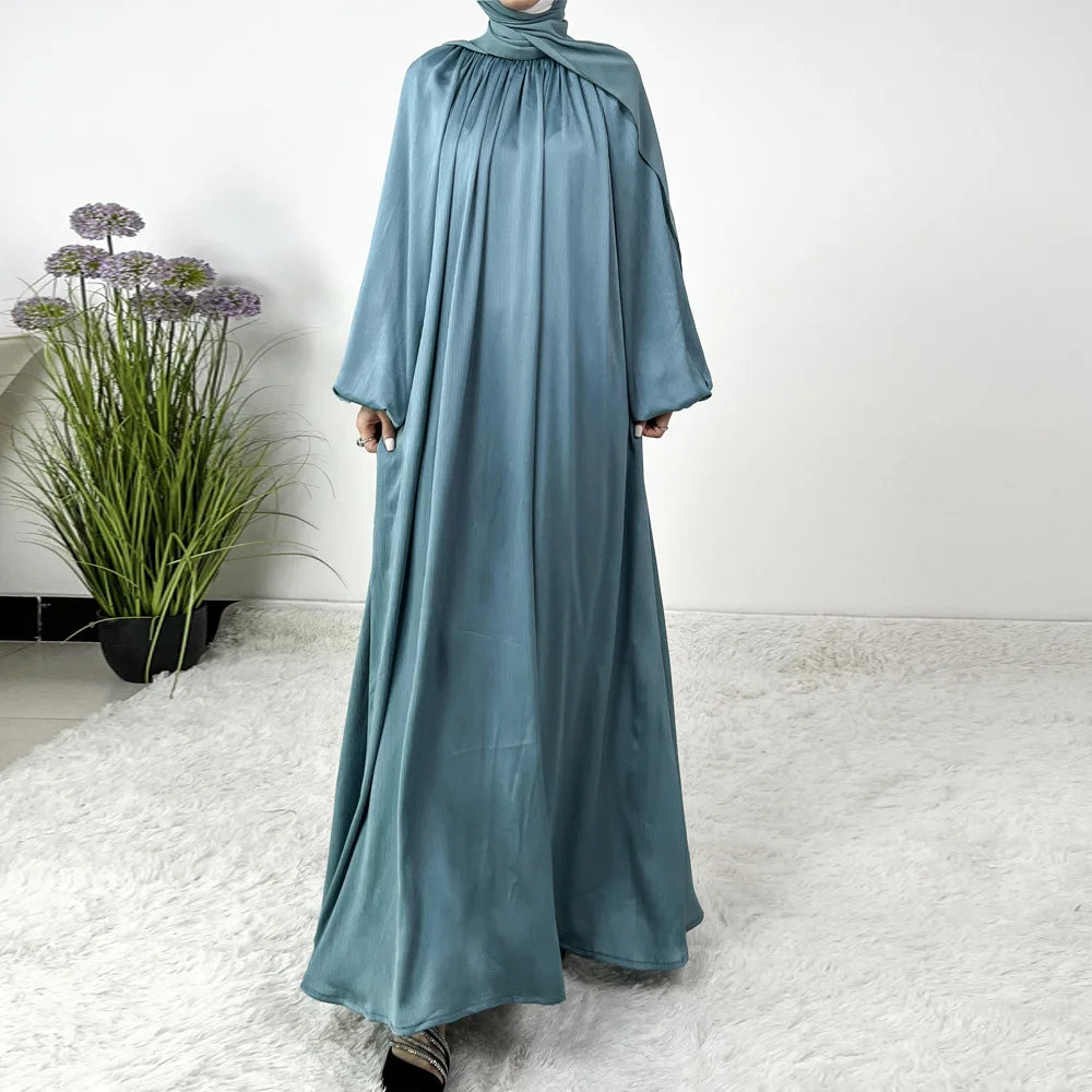 Women's Arabian Polyester Full Sleeve Plain Pattern Elegant Abaya