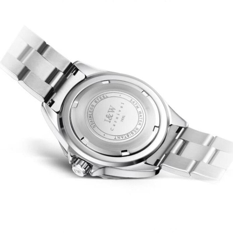 Women's Stainless Steel Round Shape Waterproof Luxury Watches