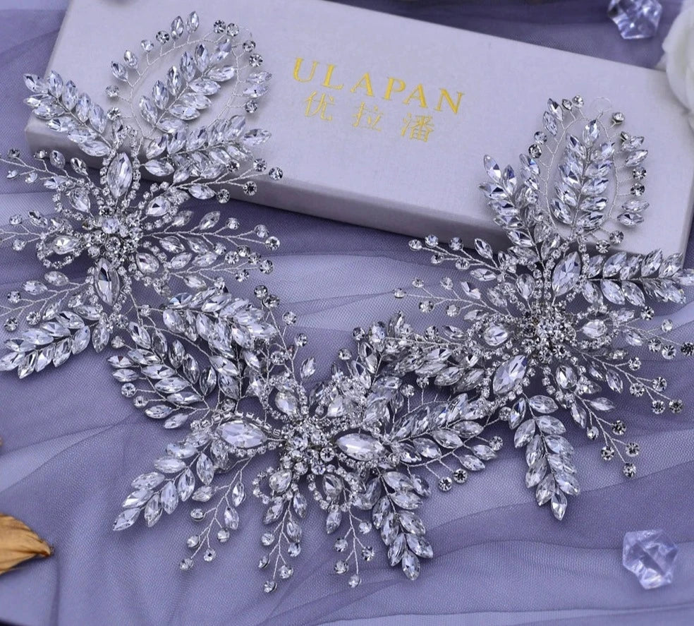 Women's Rhinestone Water Drop Pattern Tiaras Bridal Wedding Crown