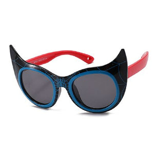 Kid's Acetate Frame Cat Eye Shape Polarized UV400 Sunglasses