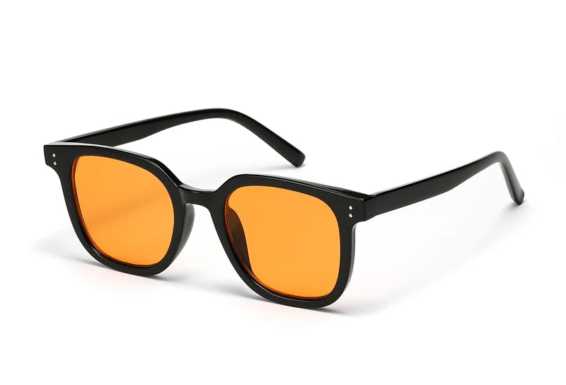 Men's Plastic Frame Polycarbonate Lens Square Shaped Sunglasses