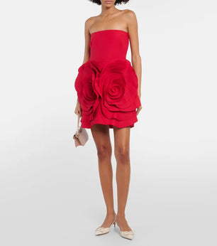 Women's Polyester Sleeveless Solid Pattern Mini Elegant Dress