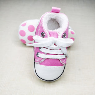 Baby's Canvas Round Toe Lace-up Closure Casual Wear Shoes