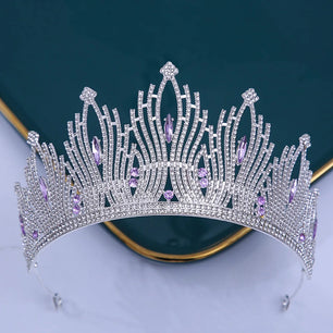 Women's Zinc Alloy Water Drop Pattern Tiaras Bridal Classic Crown