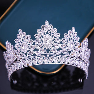 Women's Zinc Alloy Water Drop Pattern Tiaras Bridal Classic Crown