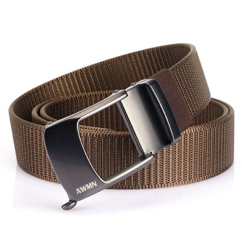 Men's Canvas Automatic Buckle Solid Pattern Casual Wear Belts