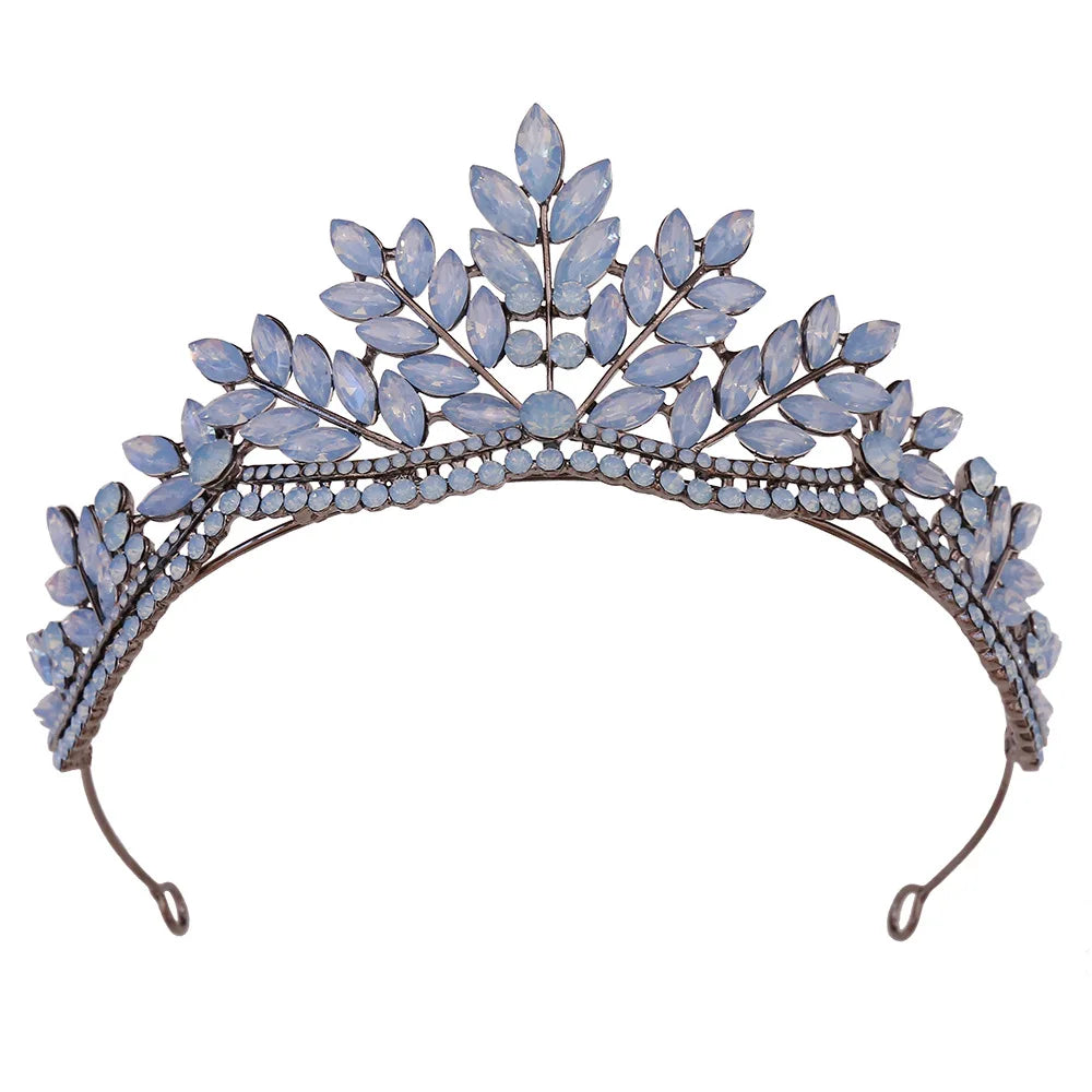 Women's Zinc Alloy Plant Pattern Tiaras Bridal Classic Crown