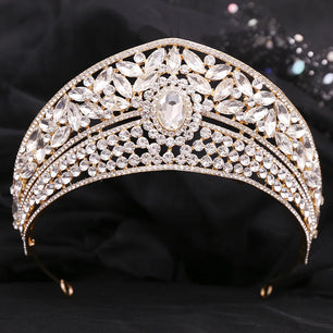 Women's Zinc Alloy Plant Pattern Tiaras Bridal Classic Crown