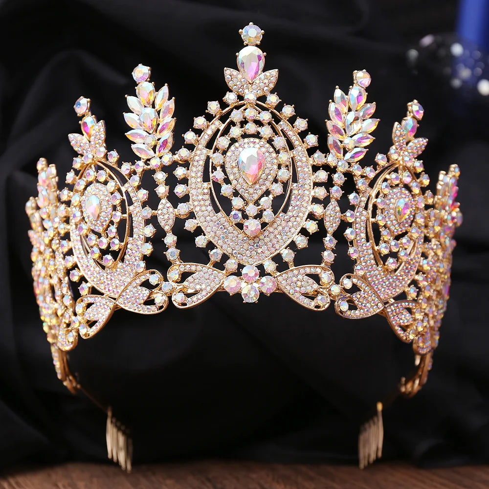 Women's Zinc Alloy Water Drop Pattern Tiaras Bridal Classic Crown