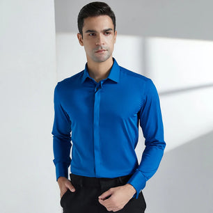 Men's Cotton Turn-Down Collar Full Sleeves Single Breasted Shirt