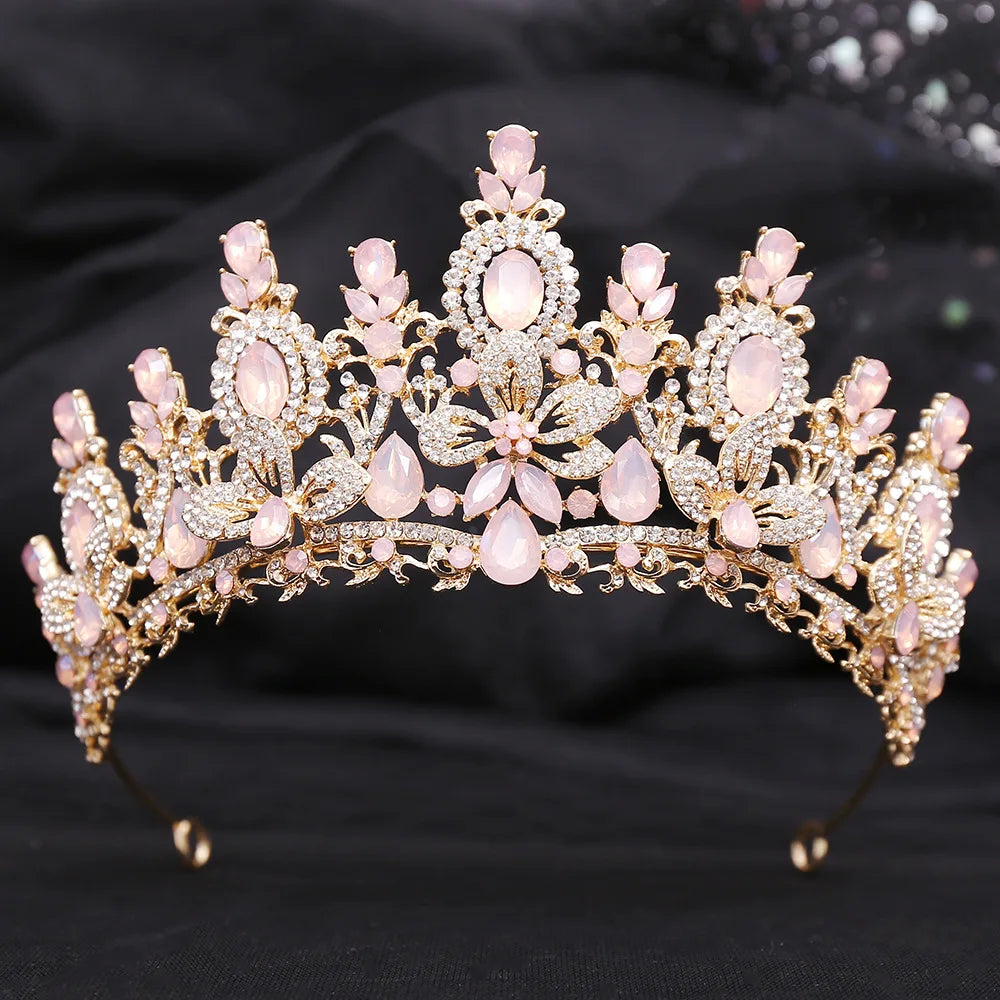 Women's Crystal Zinc Alloy Geometric Pattern Bridal Wedding Crown