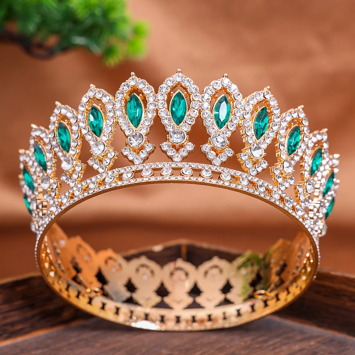 Women's Zinc Alloy Plant Pattern Tiaras Bridal Classic Crown