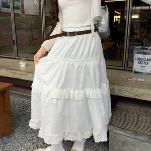 Women's Polyester High Waist Pleated Pattern Casual Wear Skirts