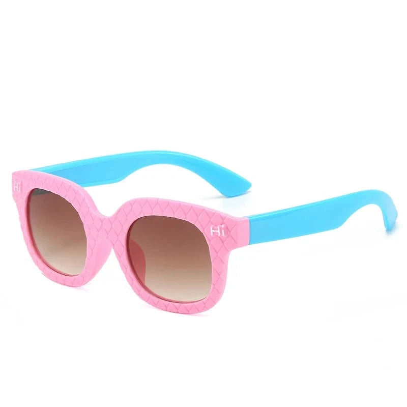 Kid's Plastic Frame Lens Polarized Cat Eyed UV400 Sunglasses