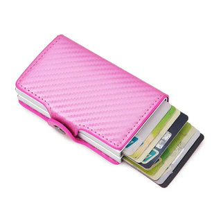 Men's Leather Hasp Closure Solid Pattern Card Holder Wallets