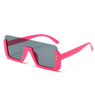 Kid's Polycarbonate Frame Acrylic Lens Polarized Square Sunglasses