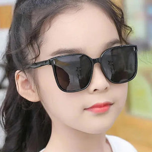 Kid's Plastic Frame Vintage Square Shaped UV400 Trendy Sunglasses