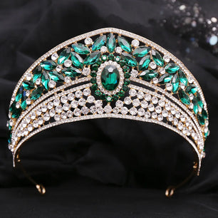 Women's Zinc Alloy Plant Pattern Tiaras Bridal Classic Crown