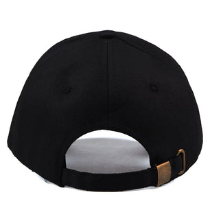 Men's Cotton Adjustable Strap Solid Pattern Casual Baseball Caps