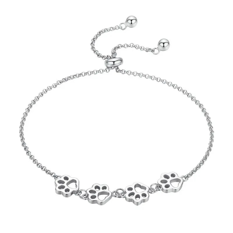 Women's 100% 925 Sterling Silver Animal Shaped Chain Bracelet