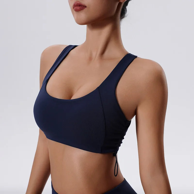 Women's Nylon Sleeveless Breathable Fitness Yoga Workout Crop Top