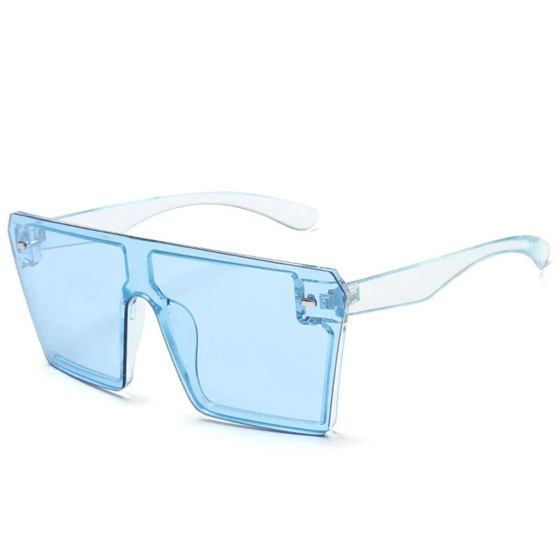 Women's Plastic Frame Acrylic Lens Square Shaped UV400 Sunglasses