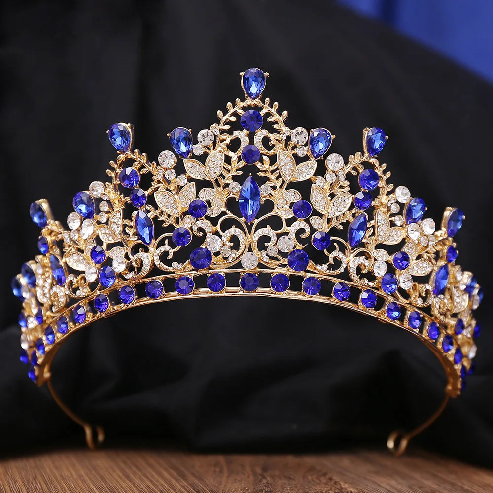 Women's Zinc Alloy Plant Pattern Tiaras Bridal Classic Crown