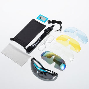 Men's Polycarbonate Frame Polaroid Lens Rectangle Sunglasses