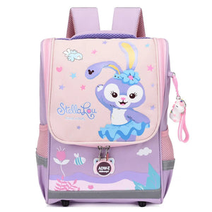 Kid's Nylon Zipper Closure Cartoon Pattern Trendy School Backpack