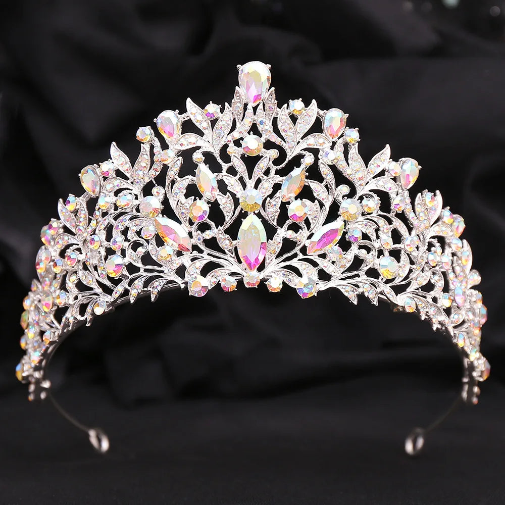 Women's Zinc Alloy Water Drop Pattern Tiaras Bridal Classic Crown