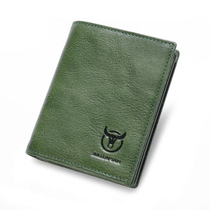 Men's Genuine Leather Card Holder Letter Pattern Trendy Wallets