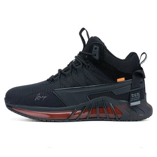 Men's Synthetic Round Toe Lace-Up Closure Waterproof Sport Sneakers