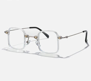 Men's Titanium Frame Full-Rim Square Shaped Luxury Trendy Glasses