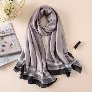 Women's Polyester Neck Wrap Printed Pattern Trendy Beach Scarves